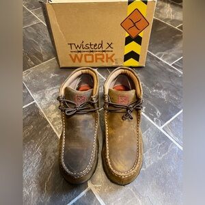Twisted X Women’s Driving Mocs Steel Toe Work Boots BNWB Size 9